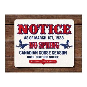 Nebraska Game And Fish Sign Canadian Goose Hunting Season Outdoors DNR Hunt